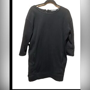 Athleta Women’s Black Sweater Dress With Pockets Size M